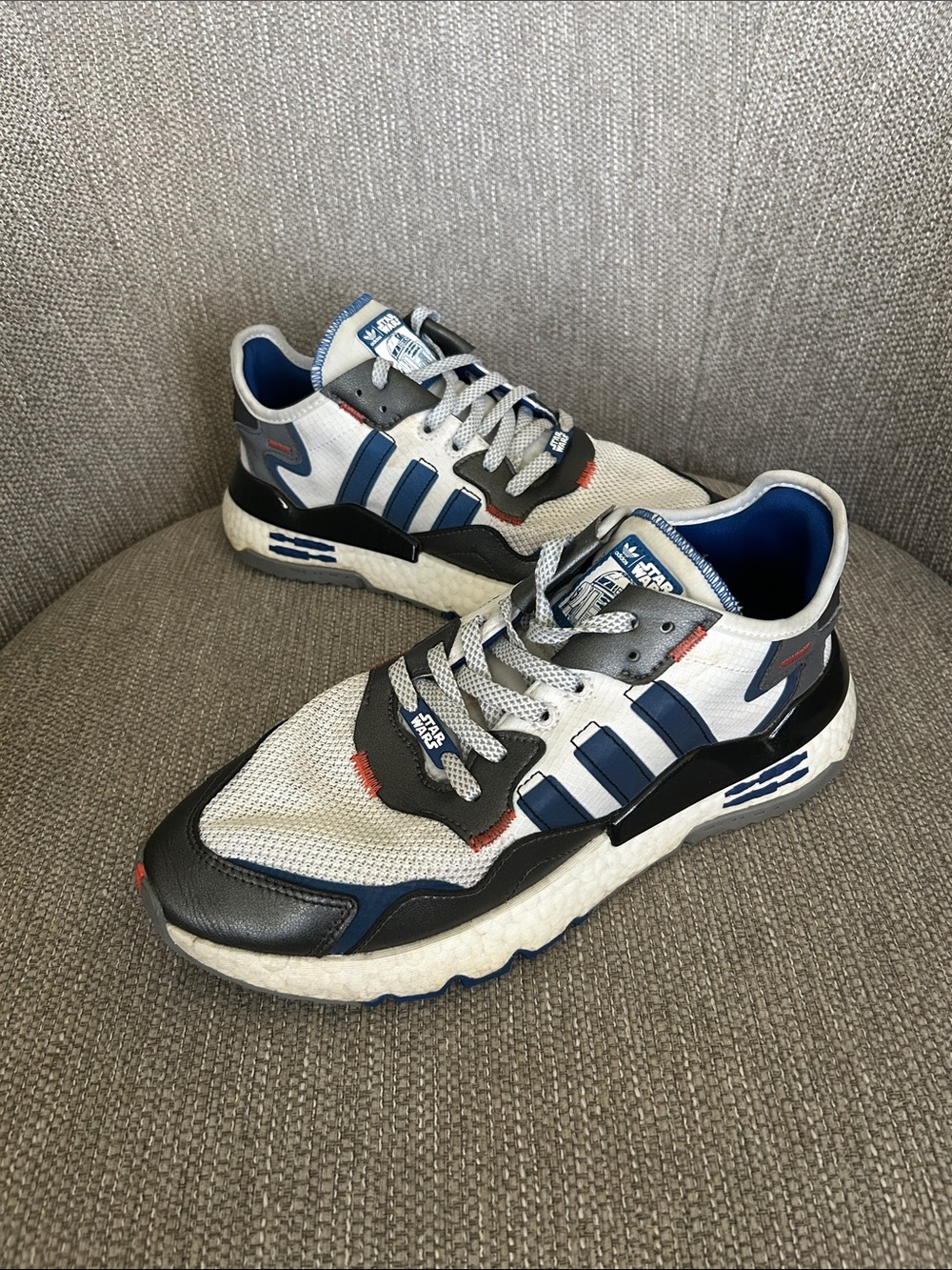 Adidas Star Wars x Nite Jogger R2D2 White Blue Sneakers